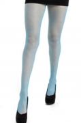 Turquoise fishnet tights