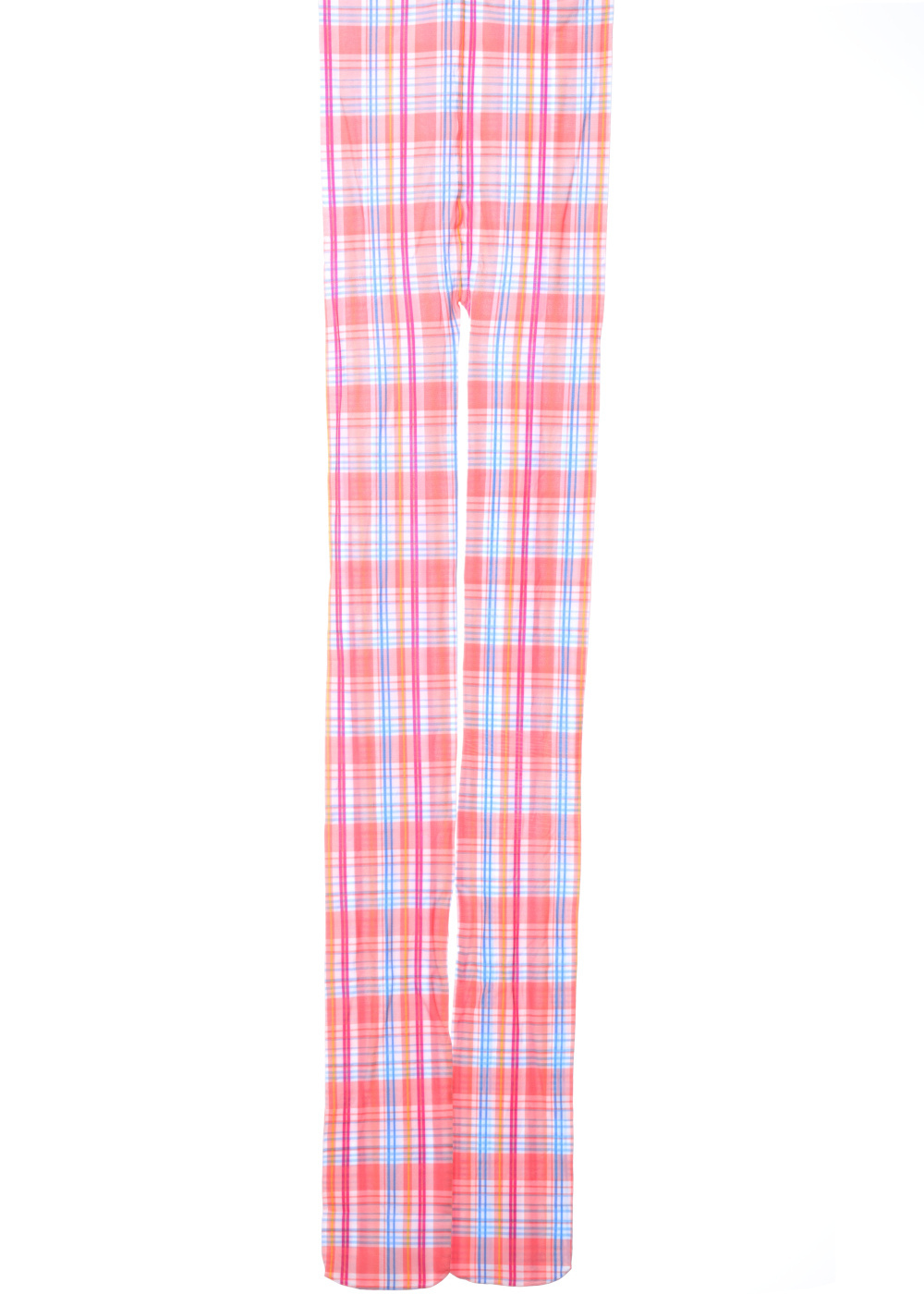 Orange plaid time tights