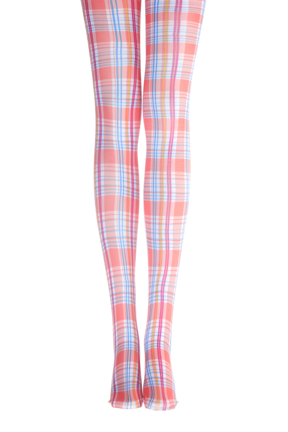 Orange plaid time tights