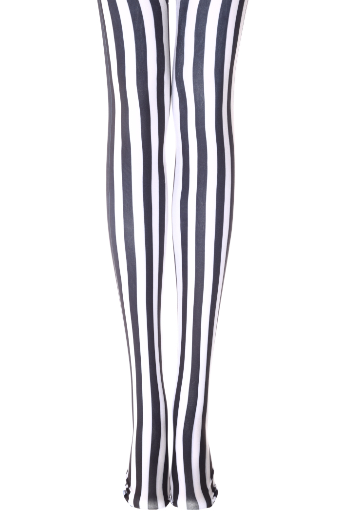 BLACK STRIPE TIGHTS