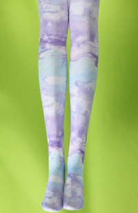 Twisted texture tights