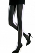2 toned stripe tights