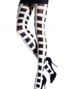 Black square tights