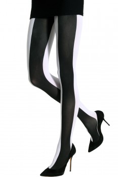 ツートンラージヴァーティカルタイツ